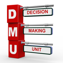 3d modern signboard of dmu