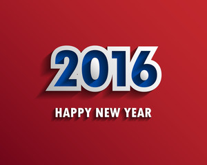 Fototapeta na wymiar 2016 Happy New Year background.vector.