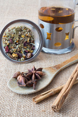 infused with aniseed, cinnamon and herbs
