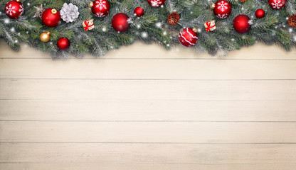 Weihnachtlicher Hintergrund / Holz