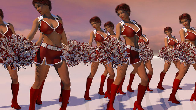 Christmas Cheerleader Squad