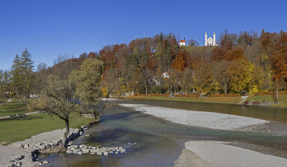 Kalvarienberg Bad Tölz an der Isar, mit Kloster und Wallfahrtsk