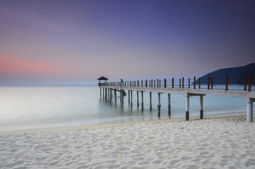 Sunrise view at fisherman jetty