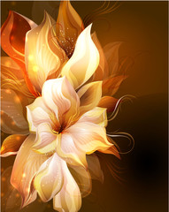 Awesome vector flower