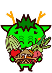 野菜を持った動物シリーズ
