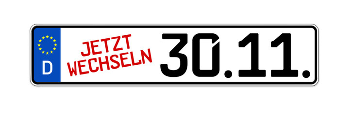 KFZ Kennzeichen mit jetzt wechseln 30.11.