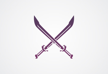 Sword logo vector illustration