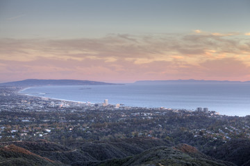 Santa Monica Bay in Southern California
