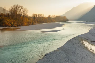Fototapete Rund Fluss Tagliamento © errepiphotos