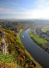 Blick auf die Elbe (Bastei)