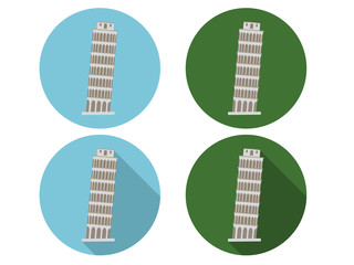 Pisa tower icons