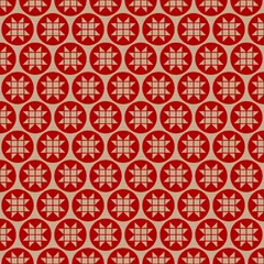 Seamless Pattern Brown Paper Abstract Stars Red © Jan Engel