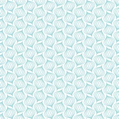 Seamless Pattern Retro Onions Turquoise Little © Jan Engel