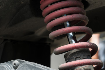 Dirt on shock Absorber