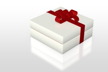 one white gift box