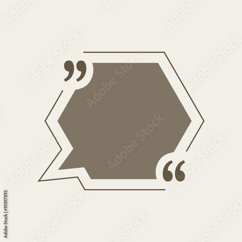 quotation mark speech bubble empty quote blank citation template
