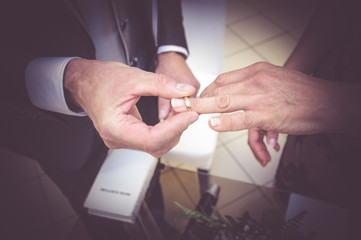 Scambio delle fedi - Coppia matura