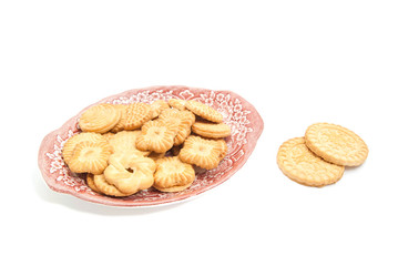 different cookies on a plate