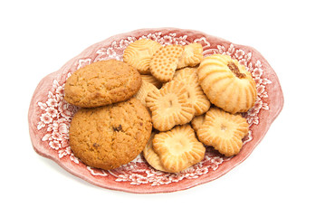 some different cookies on a plate