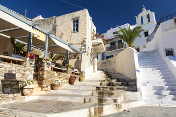 typical architecture on Island Naxos, Cyclades, Greece - obrazy, fototapety, plakaty