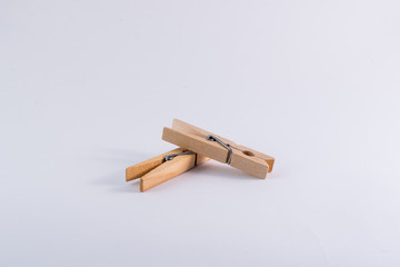Clothespins isolated