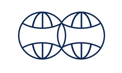 List of members worldwide, aviation, world symbol shaped flat line, Global Data network