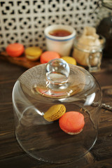 Десертные конфеты макаронс со сладкими кашами