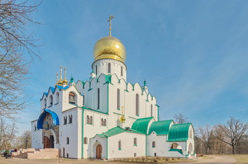 The Cathedral Of Our Lady Feodorovskaya,1914 in Tsarskoye Selo, Saint-Petersburg, Russia. 