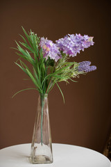 bunch lilac in vase 