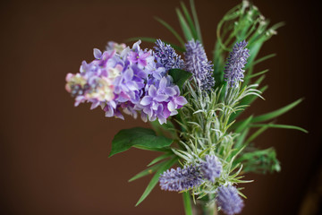 bunch lilac in vase 