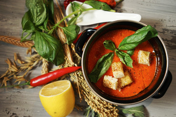 Испанский суп гаспаччо 