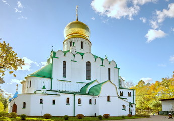 The Cathedral Of Our Lady Feodorovskaya,1914 in Tsarskoye Selo, Saint-Petersburg, Russia. 