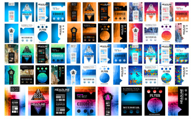 Set of Brochure, Flyers and layout templates for you projects