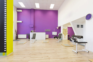Interior of a fitness club