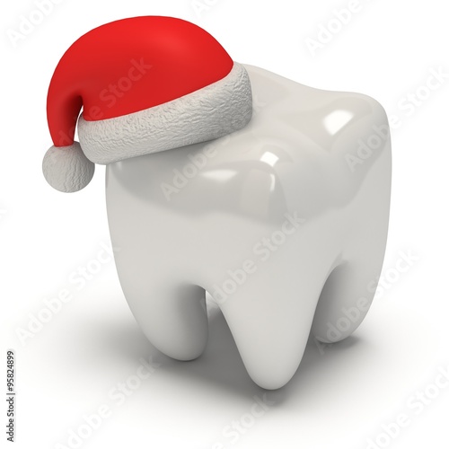 "Tooth Wearing Santa Claus Hat" Stockfotos und lizenzfreie Bilder auf