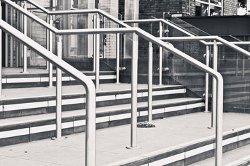 Naklejka premium Metal railings