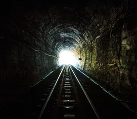 Papier Peint photo Tunnel Tunnel ferroviaire