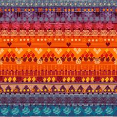 Tribal seamless pattern. It can be used for cloth, jackets, bags, notebooks, cards, envelopes, pads, blankets, furniture, packing