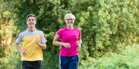 Obraz premium Young runners