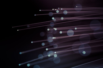 Science. Fiber optic cables, fibre connection, telecomunications