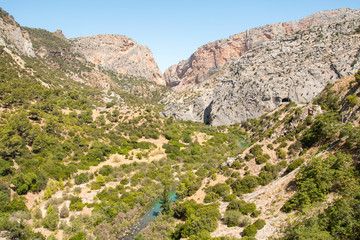 Fototapeta na wymiar Valley in Caminito del Rey