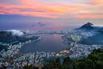 Fotobehang Night view of  Rio de Janeiro © f11photo