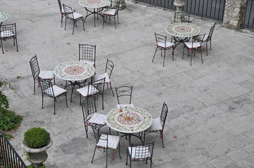 Beaugency, bar sul longo Loira - Loira, Francia