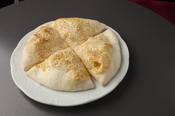 pizza bread with sussame
