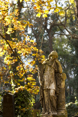 Historic Angel from the old Prague Cemetery, Czech Republic