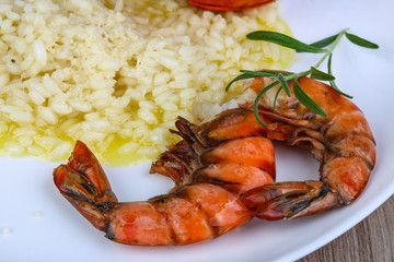 Risotto with lobster