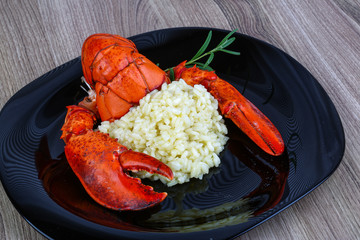 Risotto with lobster