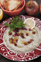 Baba ghanoush, levantine eggplant dish