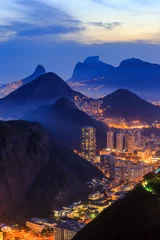 Photo sur Aluminium Rio de Janeiro Night view of  Rio de Janeiro