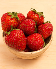 strawberries on the table